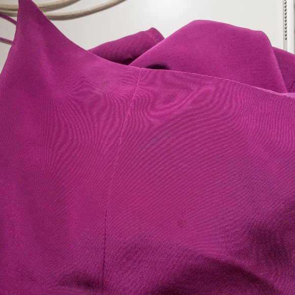 Vintage Y2K XS One Shoulder Maxi Dress Purple ASIS - Picture 10 of 13